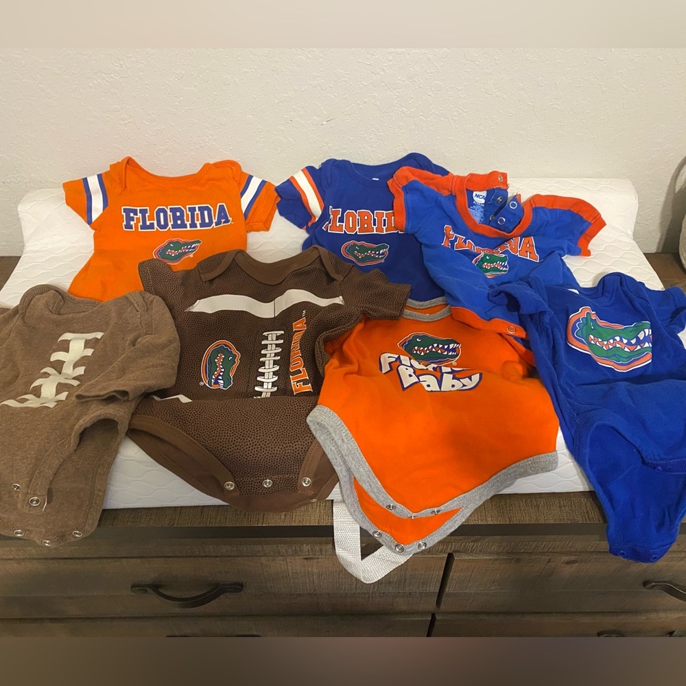 Florida Gators baby onesies